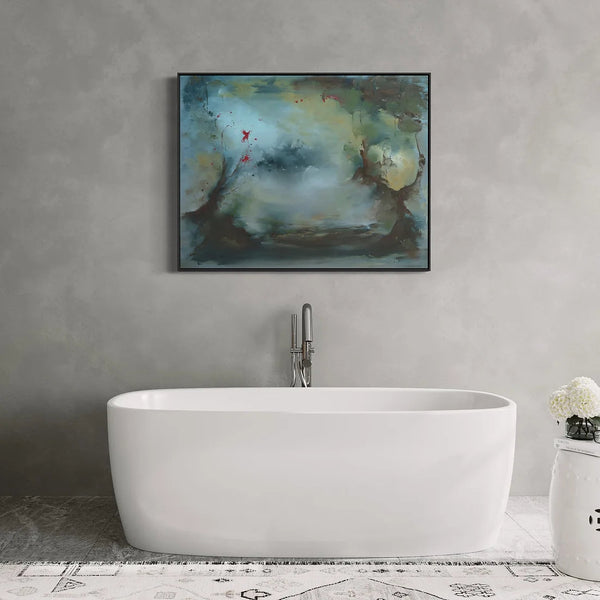 Bathroom decor painting example